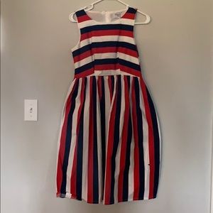 Red white and blue stripe dress